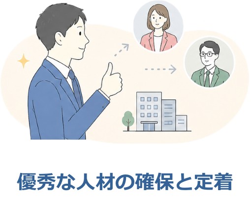 優秀な人材の確保と定着